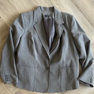 Womens Classic Gray Suit Jacket